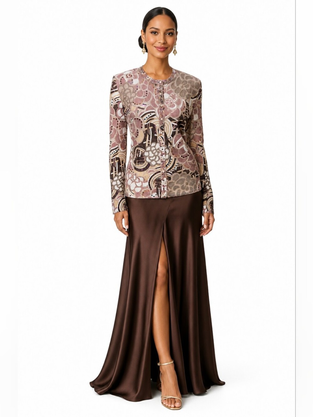 NWT St John Evening Sz 8 Metallic Knit Sequin Rhinestone Jacket Cardigan $995
